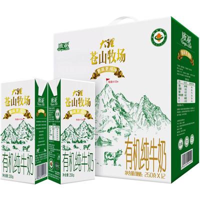 欧亚大理全脂纯牛奶250g×12盒