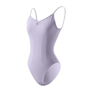 众爱舞苑体操服女生显白紫色芭蕾舞练功服高胯舞蹈显瘦形体服艺考