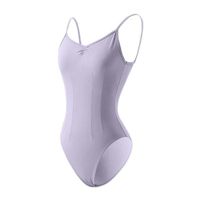 众爱舞苑体操服女生显白紫色芭蕾舞练功服高胯舞蹈显瘦形体服艺考