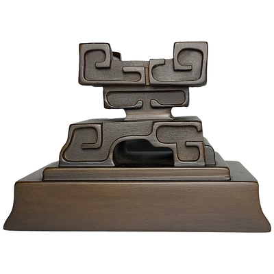 回字纹创意艺术奇石底座