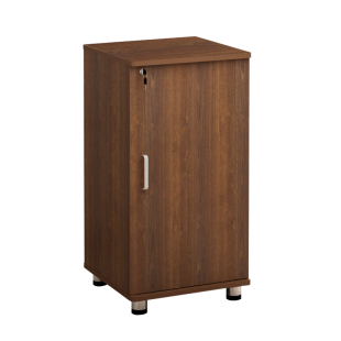 可移动落地柜办公室储物柜带锁文件柜边柜三层单开门柜收纳柜矮柜