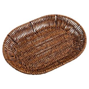 面包篮面包盘子下午茶食品馒头筐子小吃仿藤编编织薯条盘水果托盘