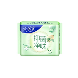 【下拉享优惠】安尔乐卫生巾抑菌净味超薄纯棉日用245mm姨妈巾