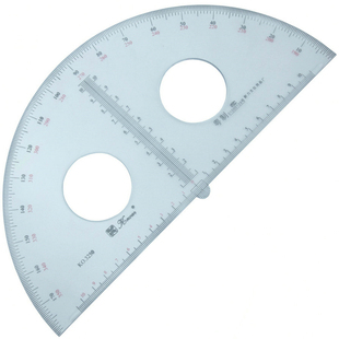 15 20 25 30cm透明有机玻璃半圆量角器下陷刻度 学生绘图办公设计