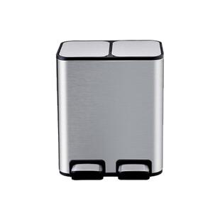 包邮分类垃圾桶家用厨房干湿分离不锈钢大号脚踏客厅共用带盖双桶