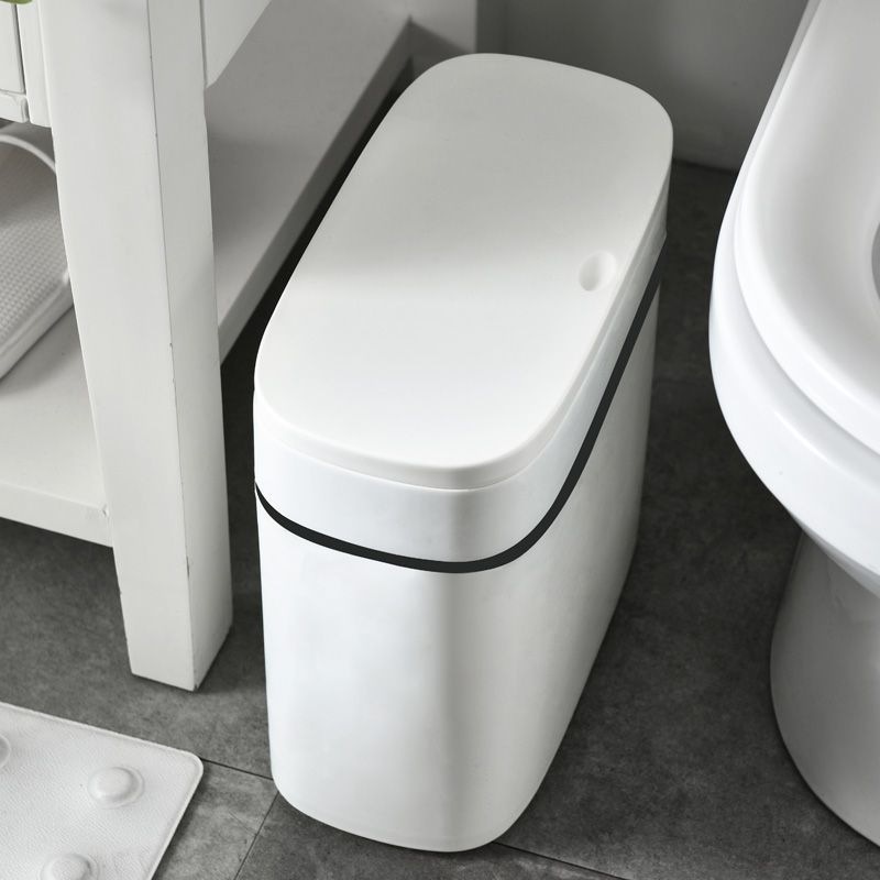 卫生间垃圾桶家用新款卫生桶式放盖大容量专用带按压厕所夹缝纸篓