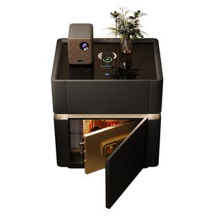 智能床头柜保险箱一体实木2025新款高级感家用卧室保险柜床边柜子