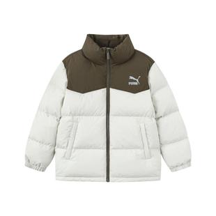 PUMA彪马中小童羽绒服新款冬季宝宝加厚保暖外套时尚男女孩面包服