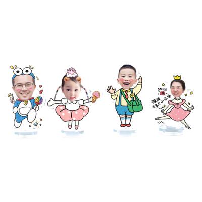 情侣照片定制汽车摆件