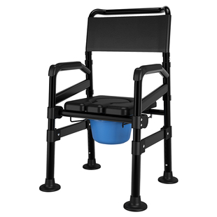 坐便椅老人家用结实坐便器可折叠孕妇洗澡卫生间移动马桶坐便凳子