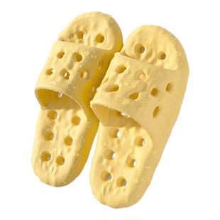 浴室防滑拖鞋女2025新款室内居家用洗澡防臭卫生间专用漏水凉拖男