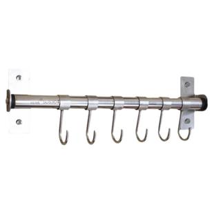 304不锈钢免打孔挂杆厨房锅铲架子勺子挂架壁挂式挂钩挂件置物架