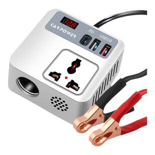 电瓶逆变器12V24V通用转220V摩托车大功率转换三轮转接手机快充电