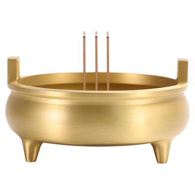 黄铜香炉家用室内上香炉供佛宣德炉祠堂烧香炉焚香炉线香炉大号