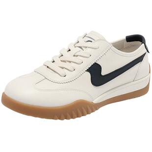 森达飞雁德训鞋女春夏新款商场同款运动休闲鞋巨好看小白鞋4NR28