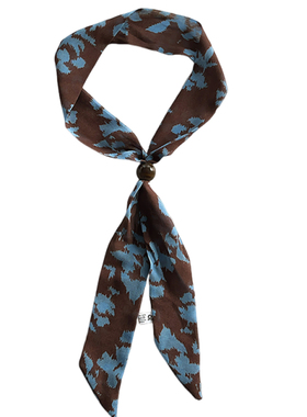 秋冬法式方格小领巾女2025新款