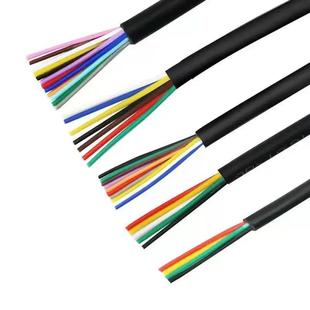 国标RVV护套电缆线2 3 4 5 6 7 81012芯0.5 0.75 1平方控制信号线