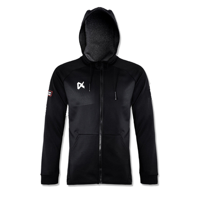 极擎跆拳道教练连帽弹力修身夹克