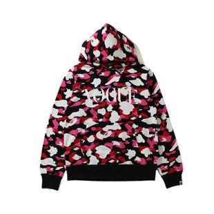BAPE X VOGUE联名男女装春夏猿人迷彩连帽卫衣214902G