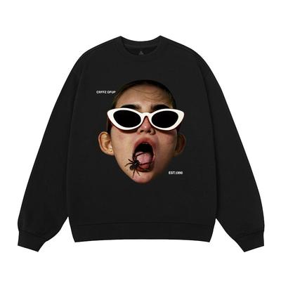 重磅男款美式高街潮流圆领卫衣