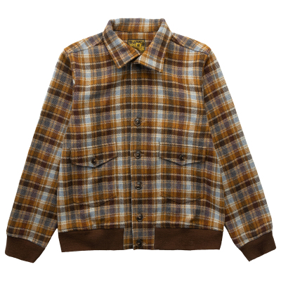 DANIELKATE复古格子羊毛衬衫夹克