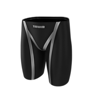 TOSWIM x FINA认证专业竞技款及膝泳裤男士五分Bonding无缝工艺