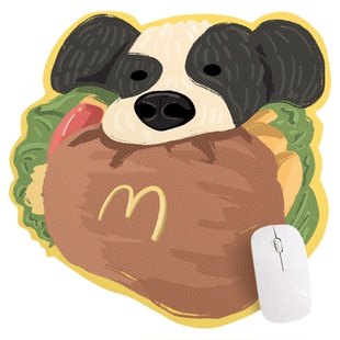 「M记麦麦」卡通小狗鼠标垫女生护腕小号键盘垫电脑防滑滑鼠垫