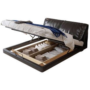 大象耳朵床现代轻奢高级感主卧室大床真皮软包悬浮床2米x2米2大床