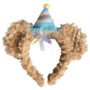 迪士尼发箍达菲可爱生日帽拍照秋冬女款洗脸专用头箍搞怪毛绒发卡