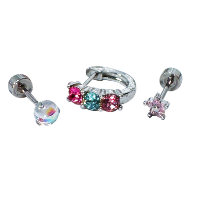 【全店买四免一】爆闪耳圈耳环