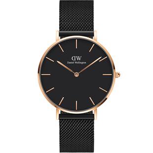 DW手表男士 PETITE系列玫瑰金色石英表潮酷百搭轻奢男士腕表36MM