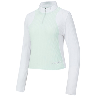 RAPIDO雳霹道秋季女士撞色半拉链立领卫衣长袖套头上衣