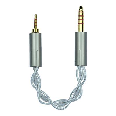 4股纯银线镀金插头无损传输