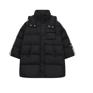 【高充绒】ei童装儿童长款羽绒服冬装新款韩版连帽款外套亲子装