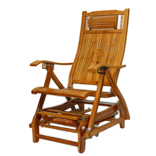 摇摇椅竹躺椅折叠休闲成人逍遥椅睡椅老人午休阳台实木家用竹椅子