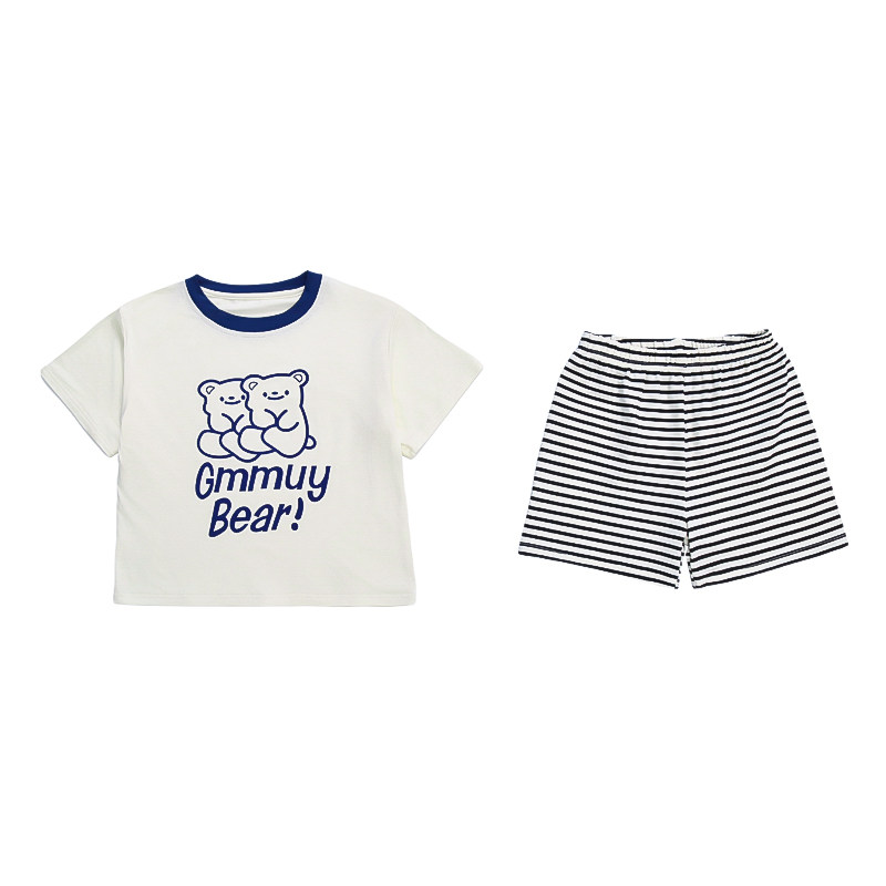 中小童夏季莫代尔家居服套装