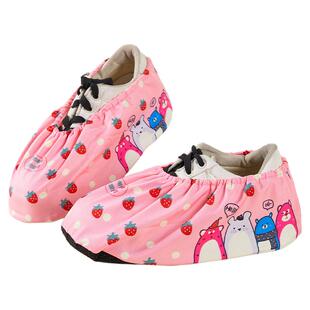 儿童鞋套反复使用卡通袜套学校电脑机房室内防滑学生防尘帆布脚套