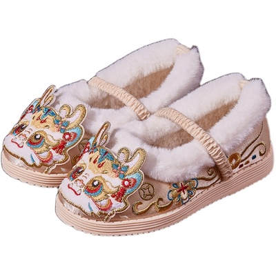 女童汉服冬款古风鞋子