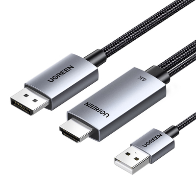 绿联hdmi转dp线连接线笔记本接口转接4k高清适用switch转换显示器