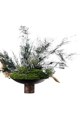 八度空间新中式风格样板间客厅茶几茶具香薰炉花器摆件仿古纯手工