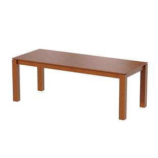 出乎生活海岸餐桌黄杨木家用客厅办公桌长方形加厚大板实木餐桌