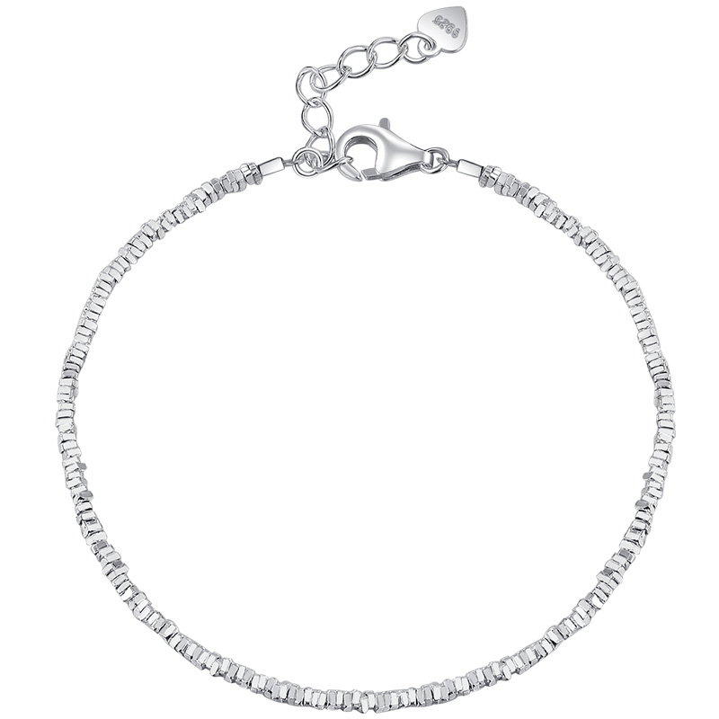 吴越老银铺S925银星汉手链碎银几两纯银时尚ins碎银子礼物送女友