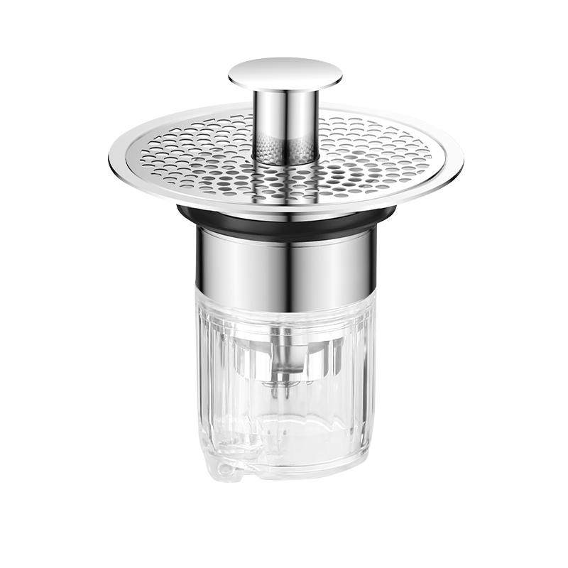 按压式洗脸盆漏水塞洗手池下水器防臭防堵面盆过滤网弹跳芯通用