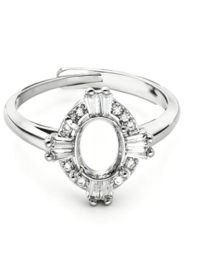 戒指空托女款轻奢个性戒指托手工