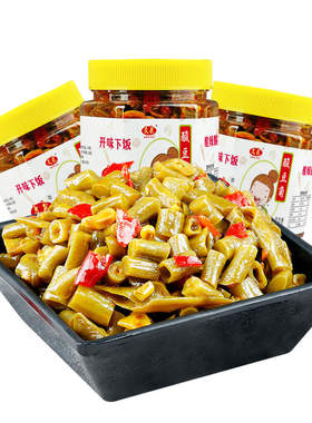 酸豆角下饭菜开胃瓶装即食