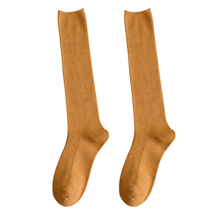 袜子女中筒袜ins潮纯棉jk小腿袜春秋瘦腿韩国日系长袜长筒高筒冬