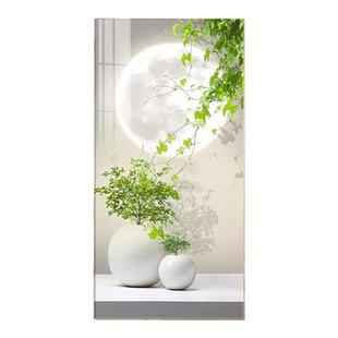 绿植玄关装饰画小清新现代简约客厅走廊过道挂画高级感进门入户画