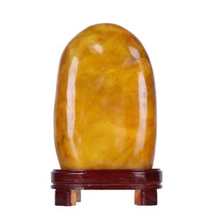 黄蜡石原石摆件天然奇石客厅玄关办公室观赏靠山石头黄龙玉景观石
