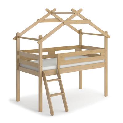 BooriKids全实木半高床树屋床