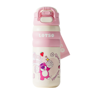 迪士尼可爱儿童吸管直饮两用316不锈钢保温杯男女孩学生水杯壶